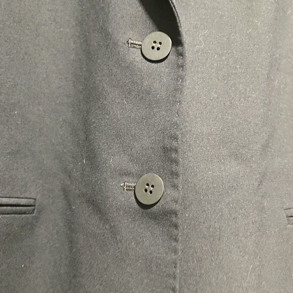 Lafayette 148  Navy Blue Blazer Jacket Size 10 Button Closure Dress Up - Picture 6 of 11